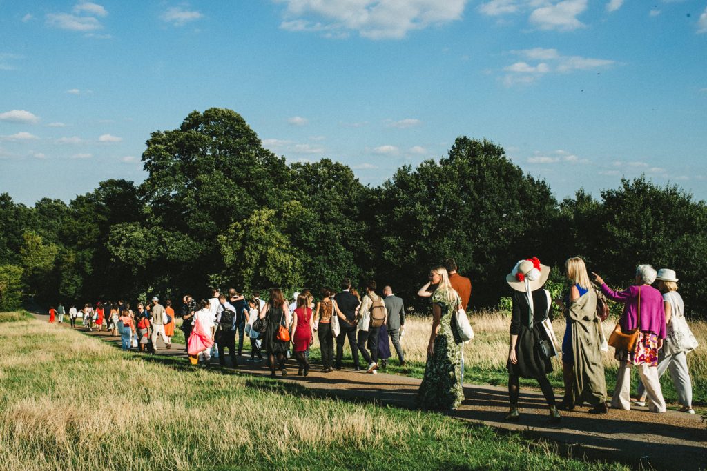 Hamstead Heath walk wedding