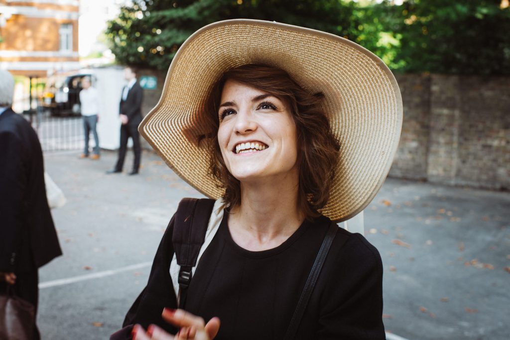 Young woman with hat