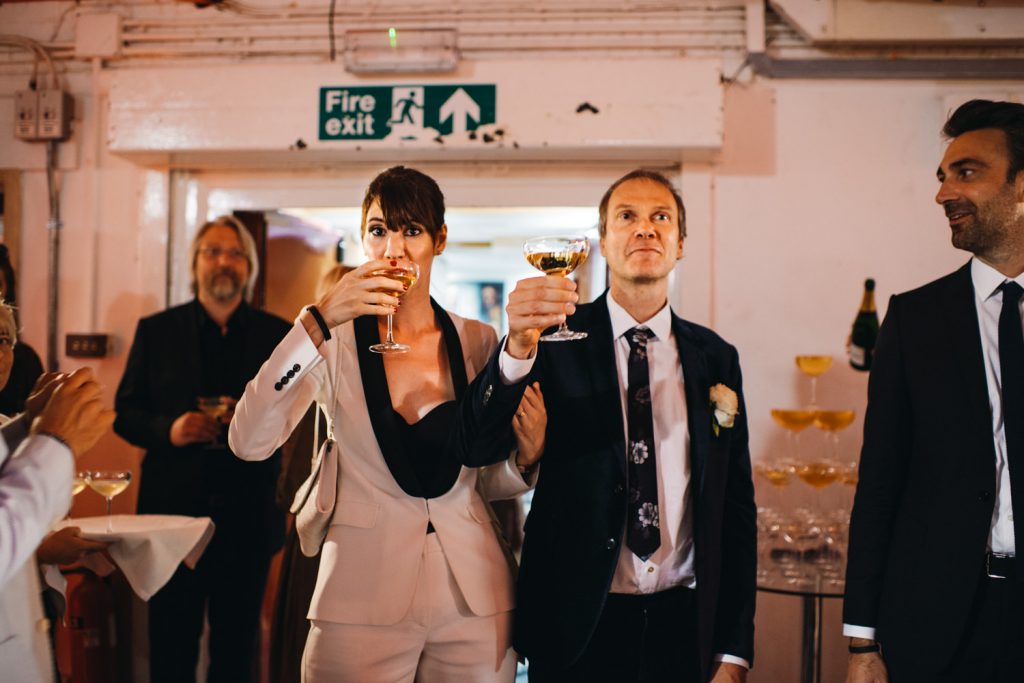 Zina and Dylan entering Abbey Road Studio