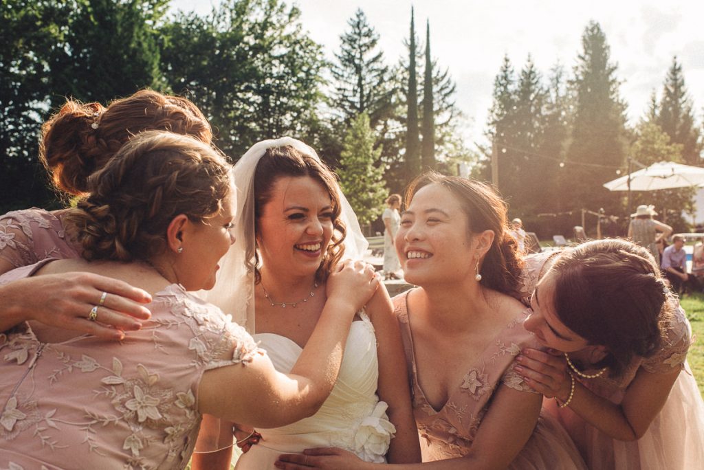 Bridesmaids at Chateau Saint Michel South of France