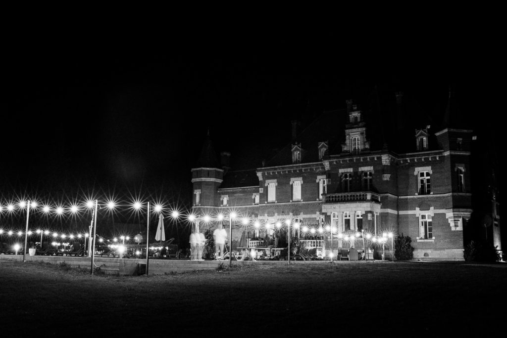 Chateau Saint Michel South of France at night